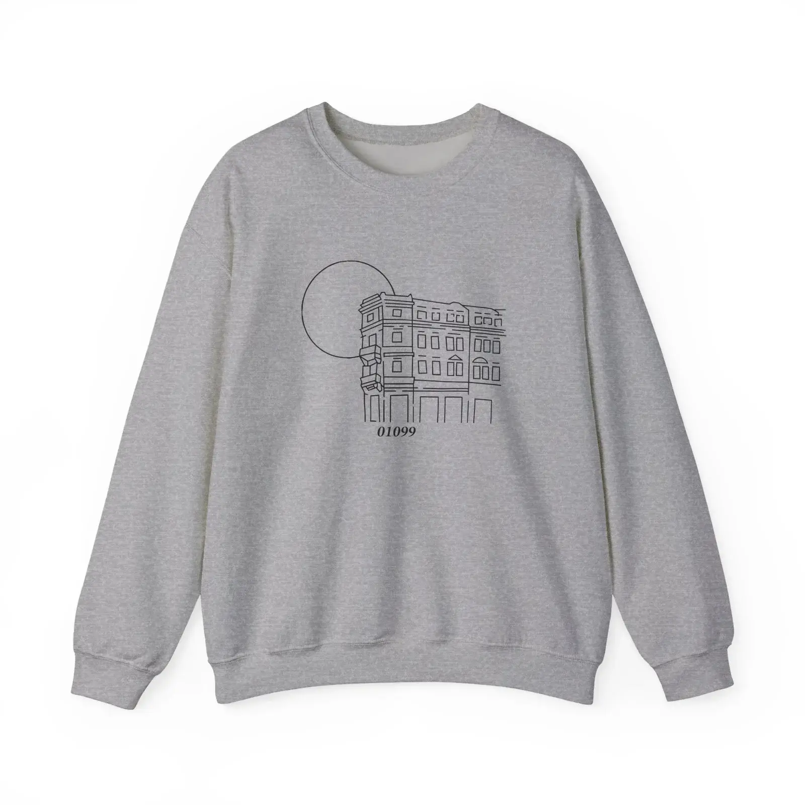 01099 Altbau Unisex Heavy Blend™ Crewneck Sweatshirt Sport Grey (2)