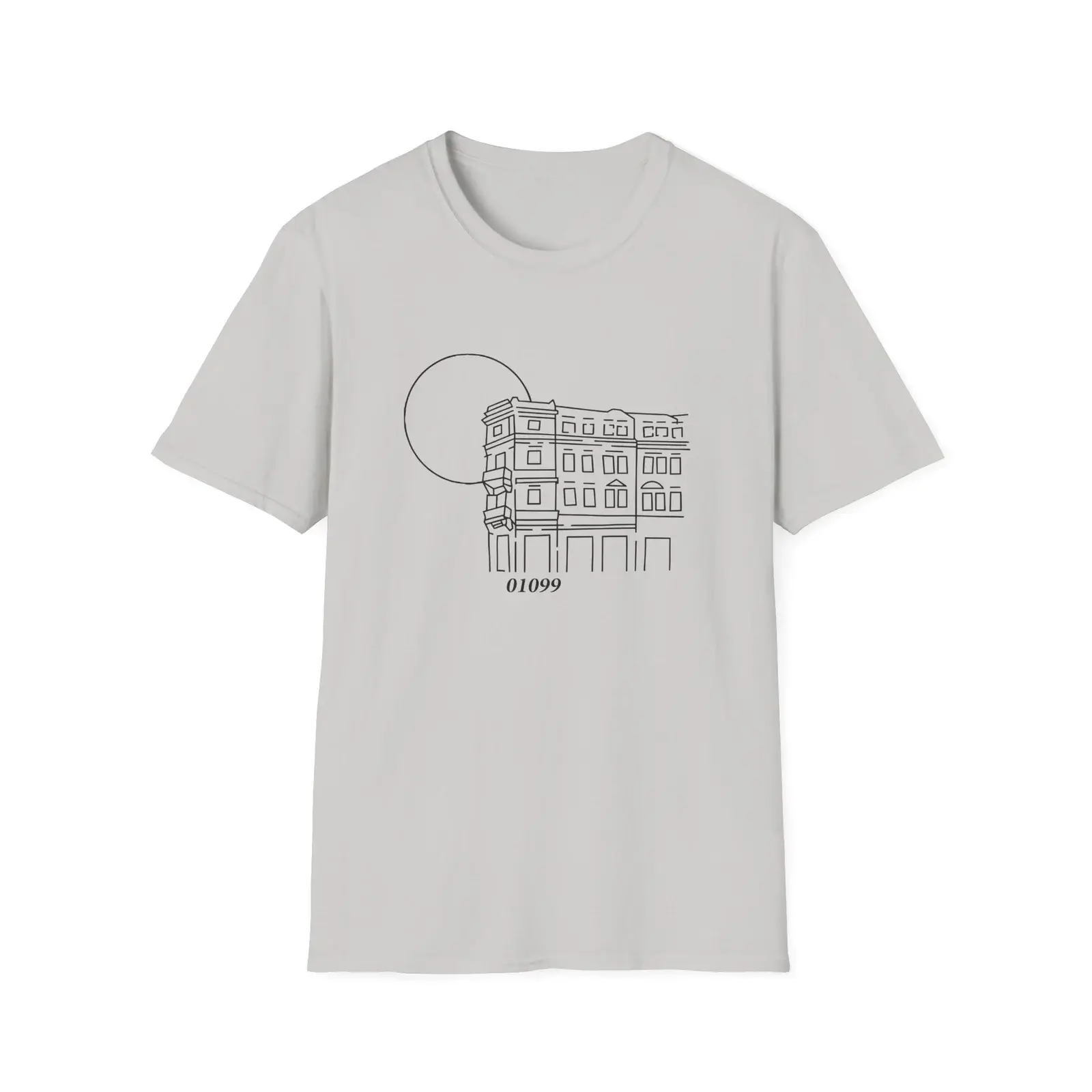 Tren Tech 001099 Altbau Unisex Softstyle T-Shirt Ice Grey (2)