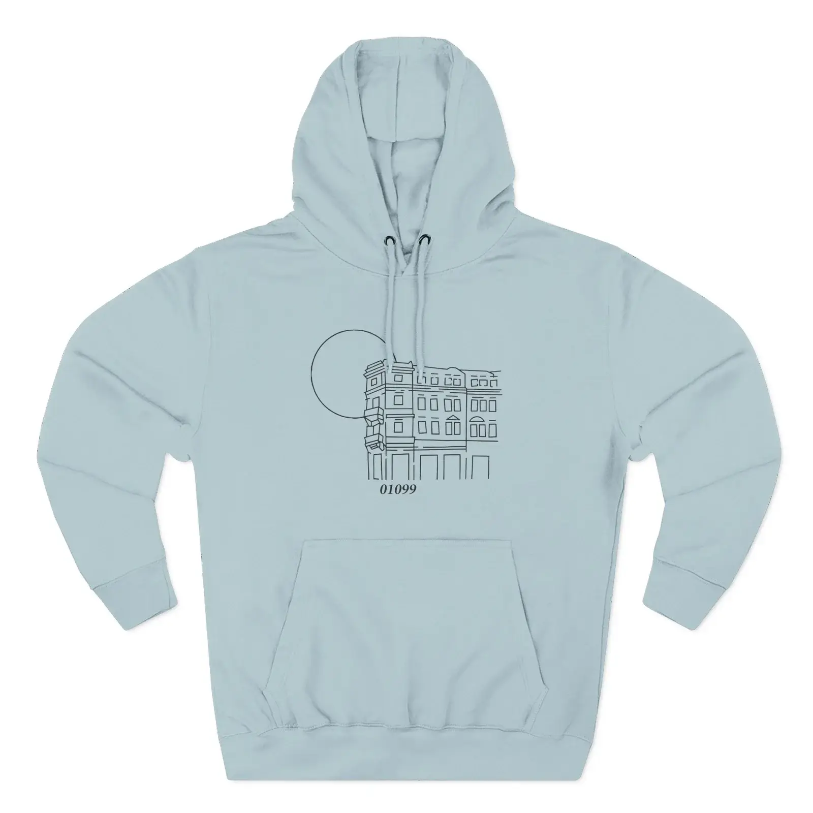 Tren Tech 01099 Altbau Three-Panel Fleece Hoodie Blur Mist (2)
