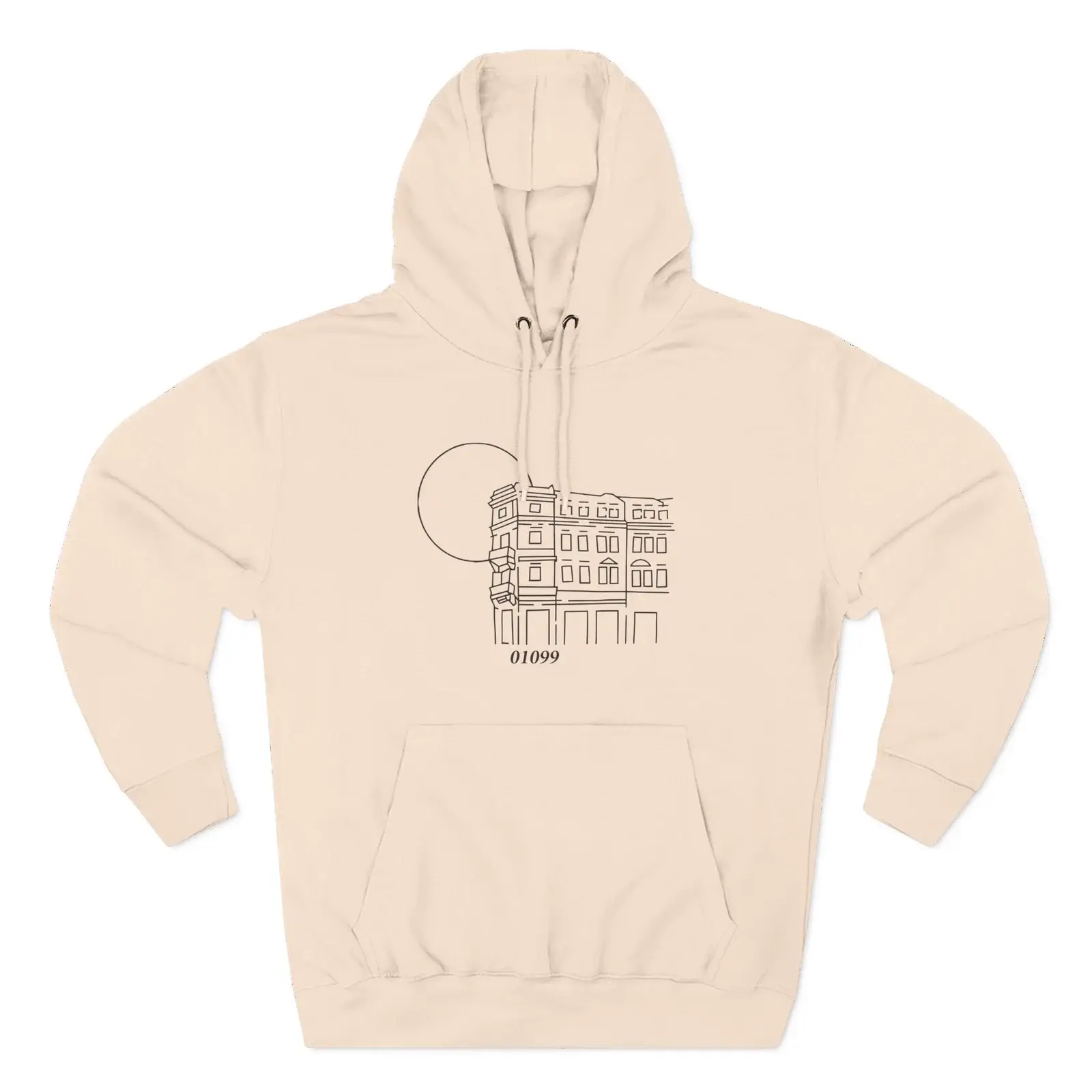 Tren Tech 01099 Altbau Three-Panel Fleece Hoodie Pale Pink (2)