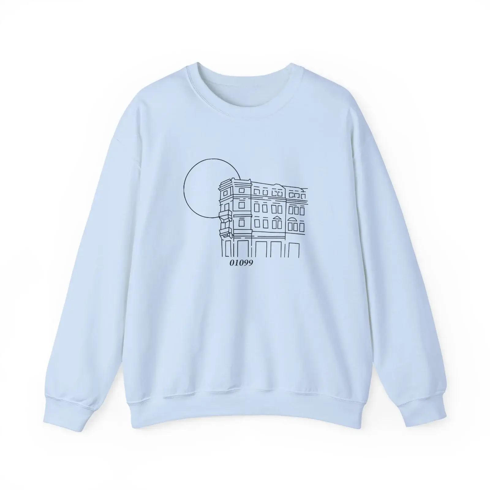 Tren Tech 01099 Altbau Unisex Heavy Blend™ Crewneck Sweatshirt Light Blue (2)