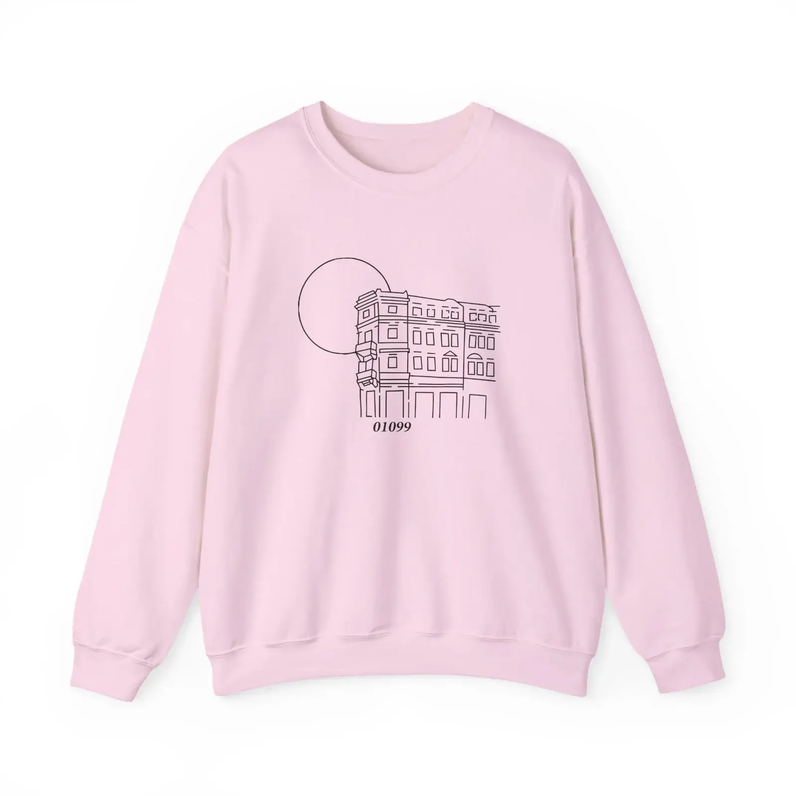Tren Tech 01099 Altbau Unisex Heavy Blend™ Crewneck Sweatshirt Light Pink (2)