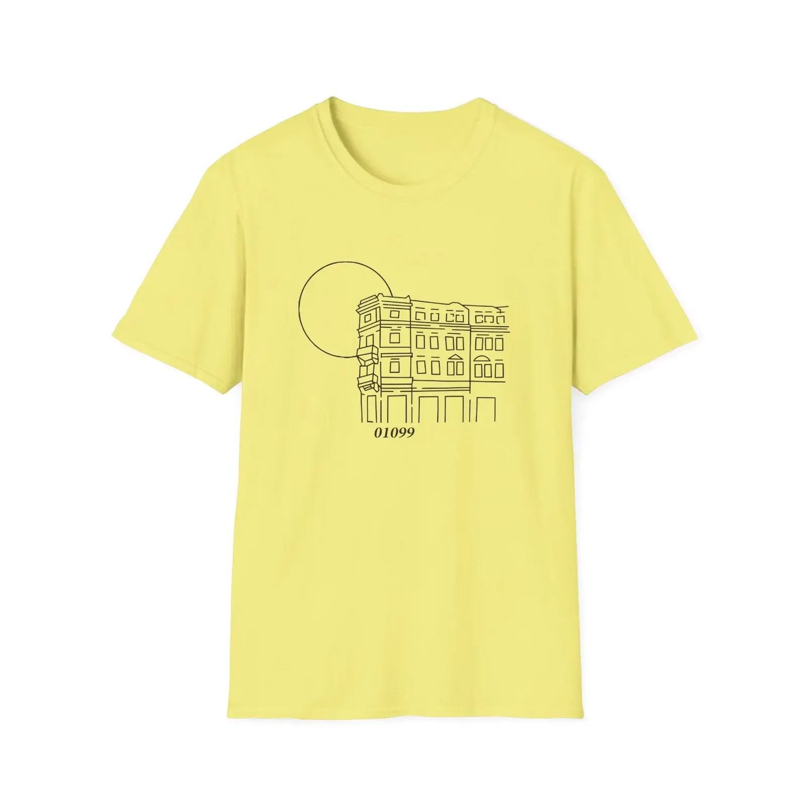 Tren Tech 01099 Altbau Unisex Softstyle T-Shirt Cornsilk (2)