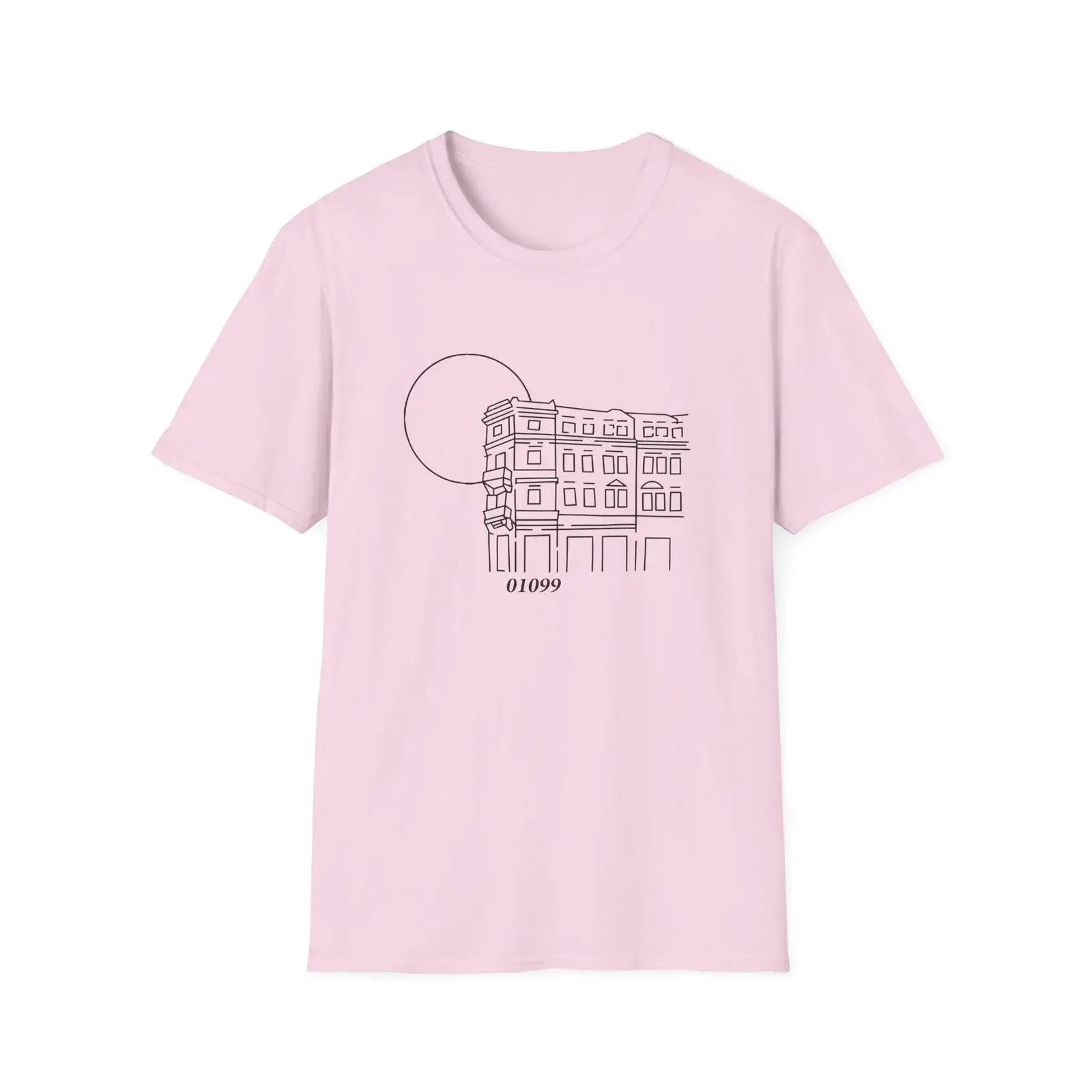 Tren Tech 01099 Altbau Unisex Softstyle T-Shirt Light Pink (2)