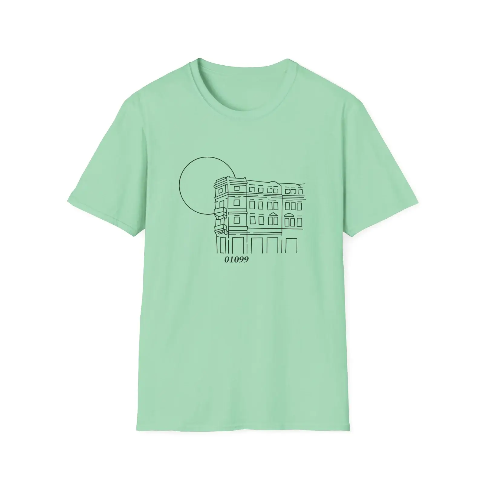 Tren Tech 01099 Altbau Unisex Softstyle T-Shirt Mint Green (2)