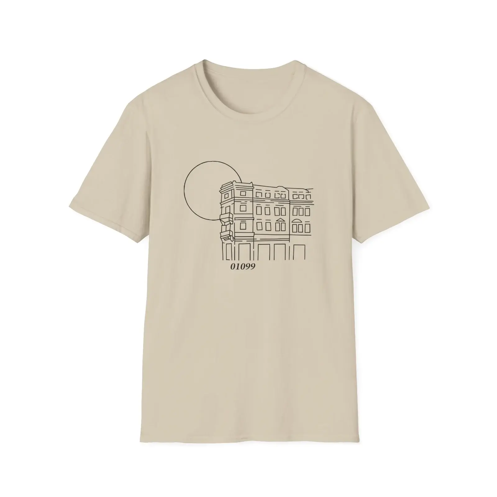 Tren Tech 01099 Altbau Unisex Softstyle T-Shirt Sand (2)