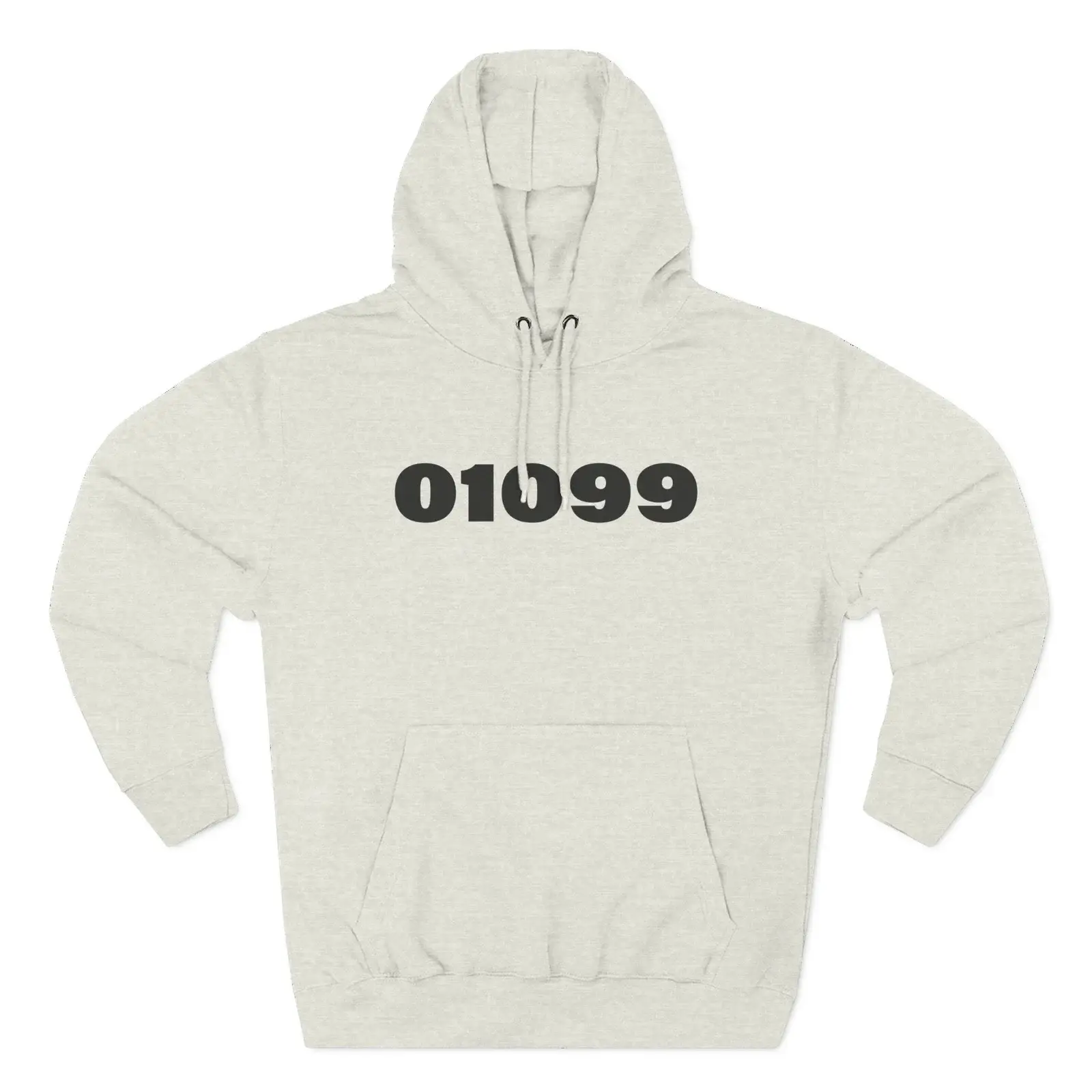 Tren Tech 01099 Basic Three-Panel Fleece Hoodie Oatmeal Heather (1)