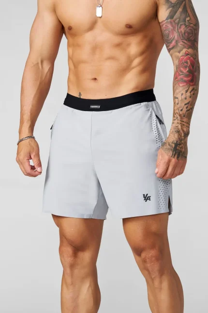 1054 - AeroVent Compression Shorts Light Grey