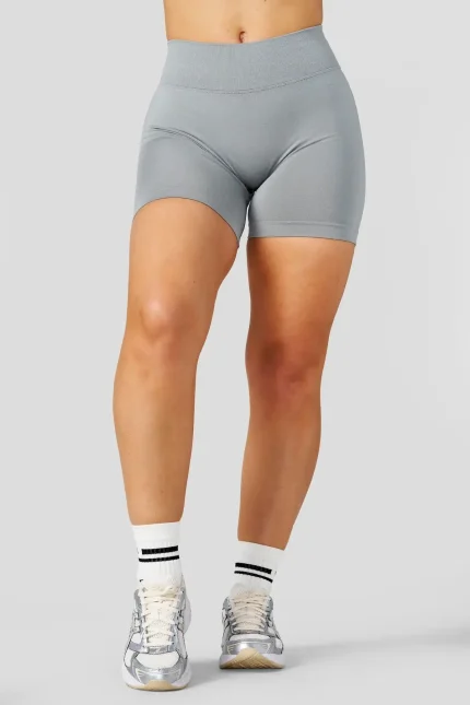 W133 - Curve Seamless Shorts 4.75" Grey