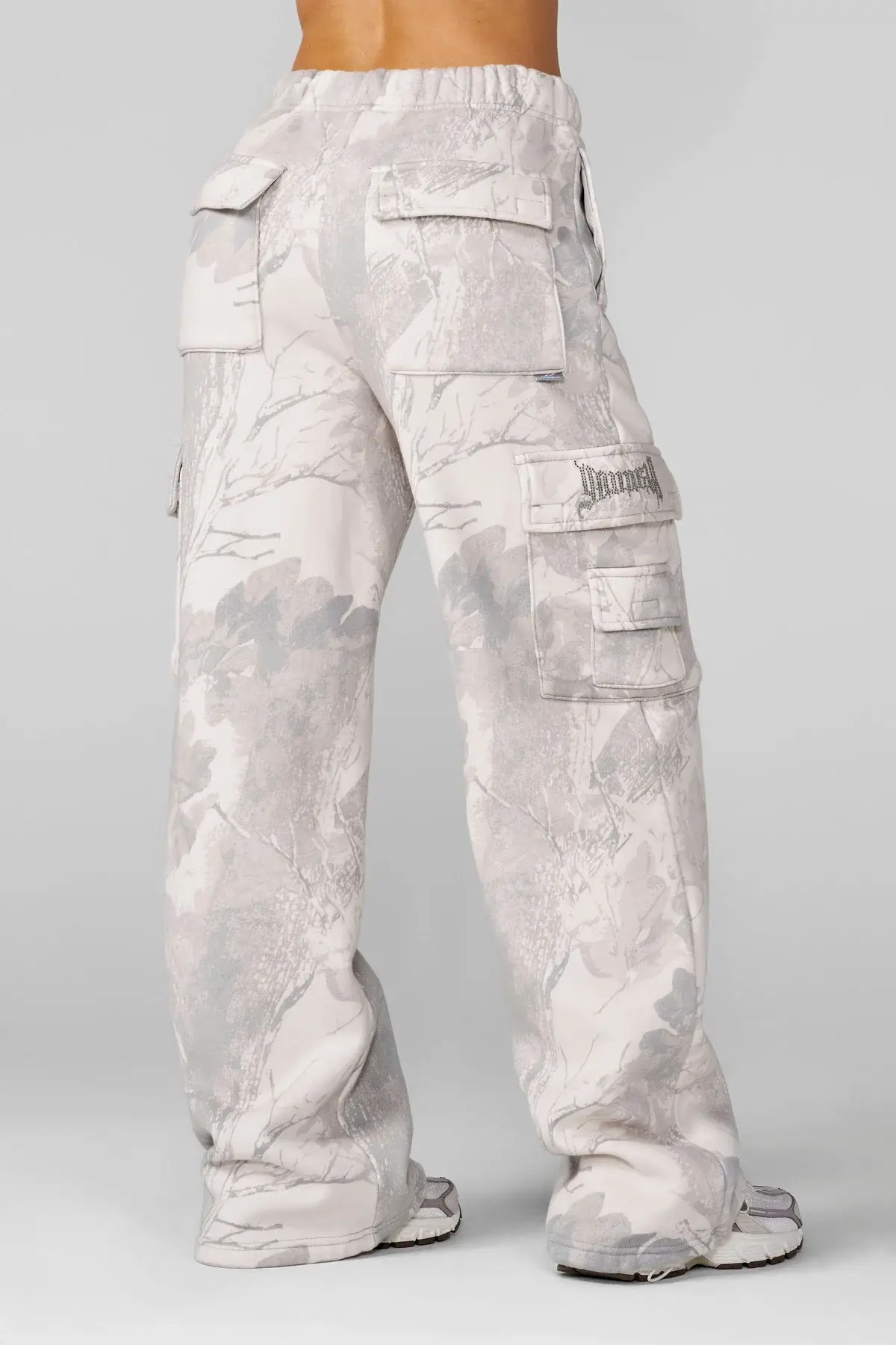 Tren Tech Youngla W2230 - Camo Cargo Joggers Grey Spring Camo