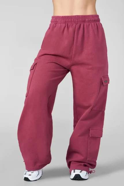 W2258 - Kove Cargo Joggers Rose Pink